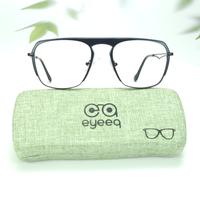 Black metal eyeglasses for men ( eq0111 202310 )